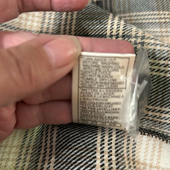 BB DAKOTA by STEVE MADDEN Plaid Flannel Boxy Shacket Size M - Picture 8 of 8